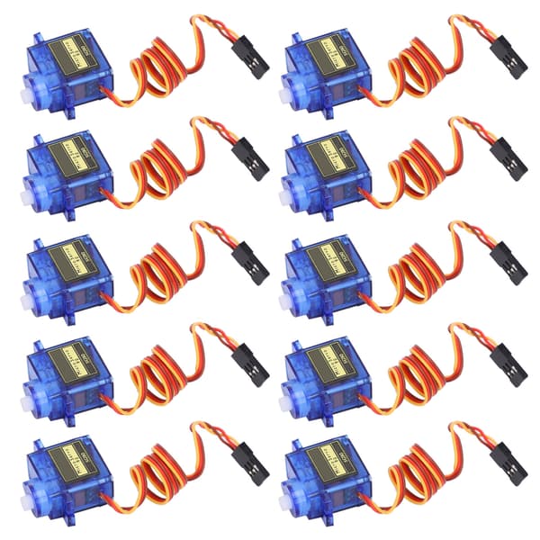10 stk. Servomotor Fastvinget Flymodel Fjernbetjening DIY Server Driver Modul SG90