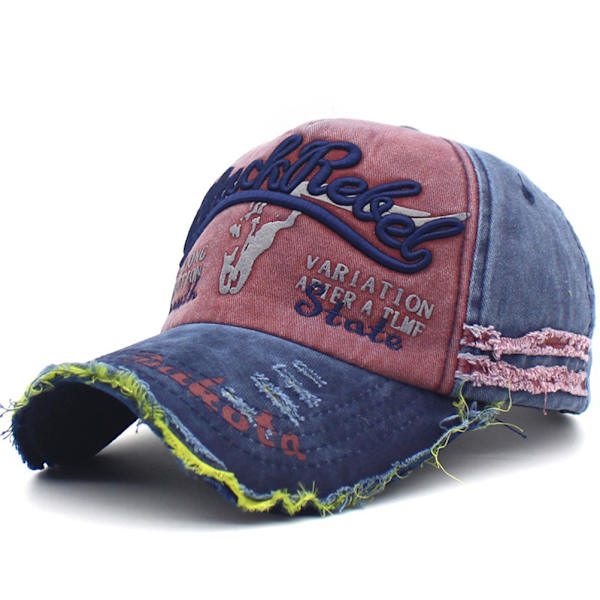 Klassisk stil baseballhat retro unisex kvinder mænd broderet bomuld baseball cap