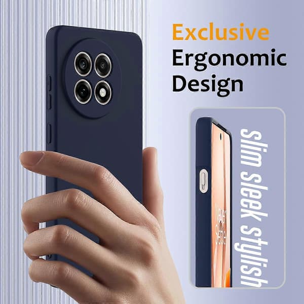 Compatible with OnePlus Ace 5 5G / OnePlus Ace 5 Pro 5G / OnePlus 13R 5G Case Compatible with MagSafe Anti-Drop Liquid Silicone Pho DarkBlue