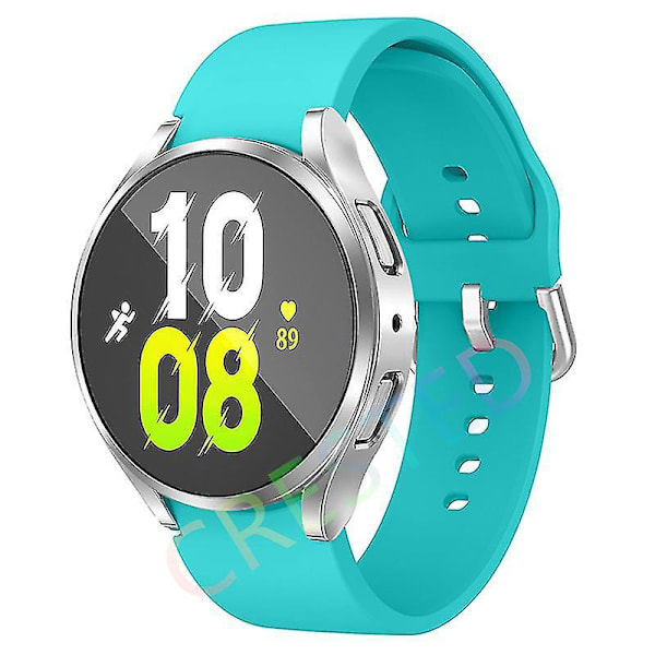 Silikon Sport Armband för Samsung Galaxy Watch 5/4 44mm 40mm, 5 Pro 45mm, Watch4 Classic 46mm 42mm - Mintgrön