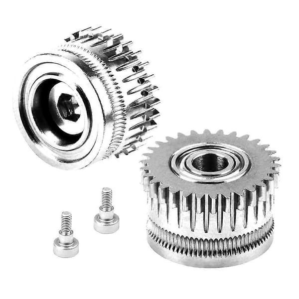 2 stk for K1 K1C K1 Max Ekstruder Tilbehør Helmetall Filament Gir 3D-skriver Tilbehør To Gir