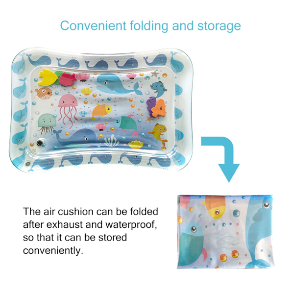 Oppustelig Ice Pad Prone Pat Water Cushion Marine Life Mat 50*70cm