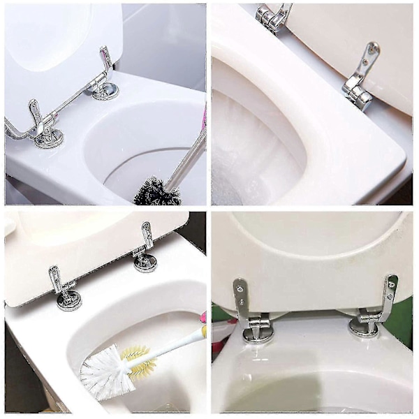 WC-istuimen saranakiinnikkeet, 2 kappaleen sarja WC-istuimen varaosasaranoita sinkkiseoksesta valmistetuilla kiinnikkeillä