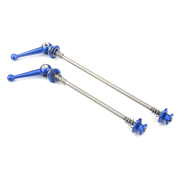 2 stk. Ultralet Quick Release Spyd til Cykel i Titaniumlegering, Reservedele (Blå)