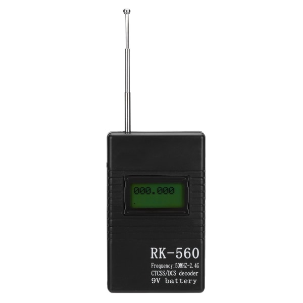 Nøyaktig RK560 50MHz-2,4GHz frekvenstellermåler Bærbar håndholdt radiofrekvenstesting