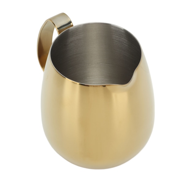 Kaffe Melk Kopp Rustfritt Stål Melkeskummer Mugg Cappuccino Latte Art Melk Mugg Gull 350ml
