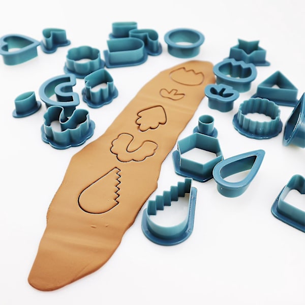 Blå Polymer Lercutter Kit til DIY Smykkefremstilling