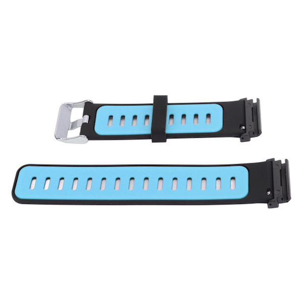 22 mm silikone urrem dobbeltfarvet silikone urrem udskiftning til Fenix ​​7 Black Blue