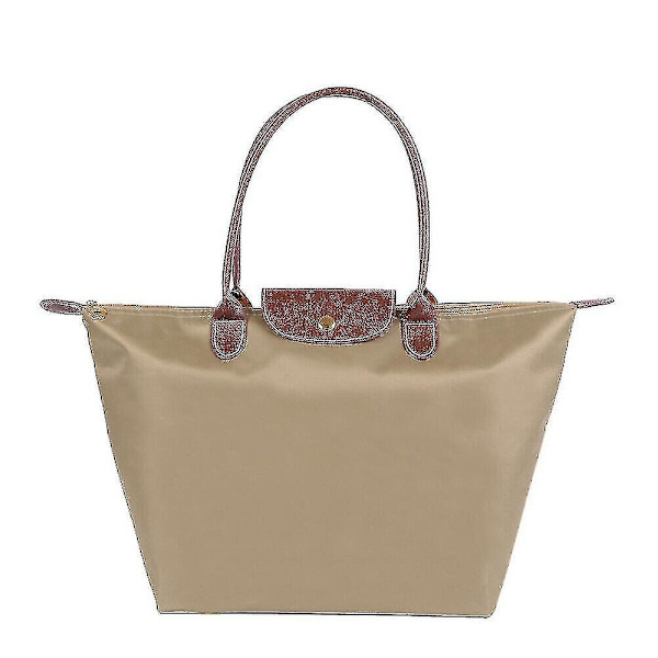 Stor nylon Le Pliage tote-taske til kvinders skuldertasker medium khaki