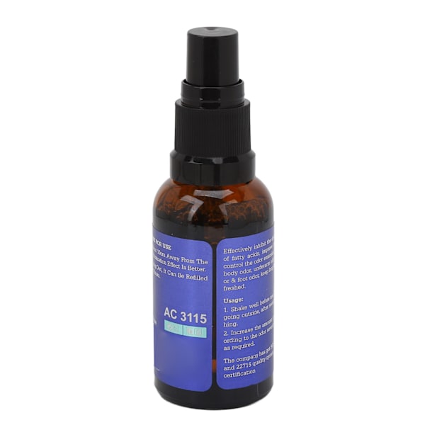 Hikoilun estävä suihke 30 ml kainaloiden hikoilun estävä deodorantti kuivaava miesten vartalosuihke urheiluun ja kuntoiluun