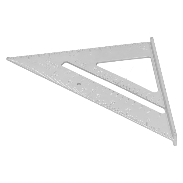 7-tums triangellinjal Aluminiumlegering Klar skala mätning rät vinkel triangellinjal