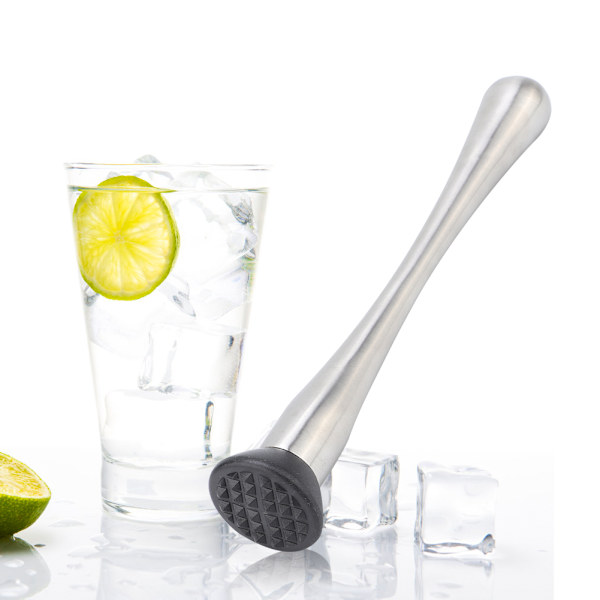 Rostfri Stål Mortel Cocktail Muddler Bar Hållbar Is Muddler Hammare Dryck Mixer