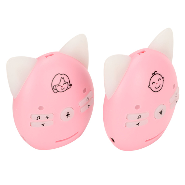 Lyd babyalarm ISM 905 til 925MHz 100 til 240V trådløs digital krypteringstransmission 10 volumen Justerbar til børn Pink