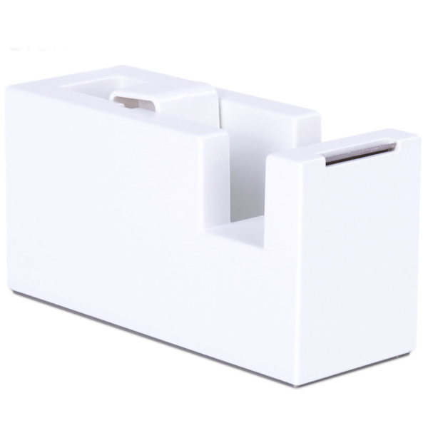 Tape Dispenser Simple Style Portable ABS Resin Desktop Tape Dispenser til Office School White