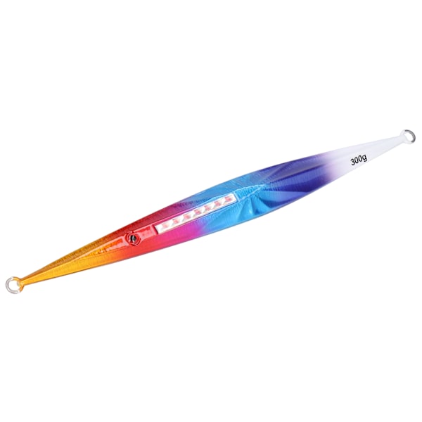 Fiskesluk agn synkende synker metallvekter fiskeutstyr 25cm 300g for grouper tunafarget farge