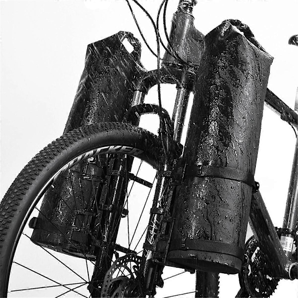 2 STK Bærbar Vandtæt Cykel Gaffeltaske Montering