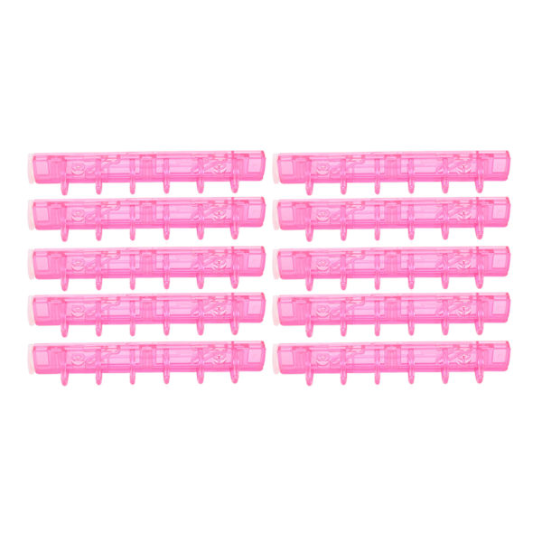 10 stk. Bindekamme ABS 6 Huller Binderinge til Lærer Studerende Dokument Notebook Fremstilling Pink