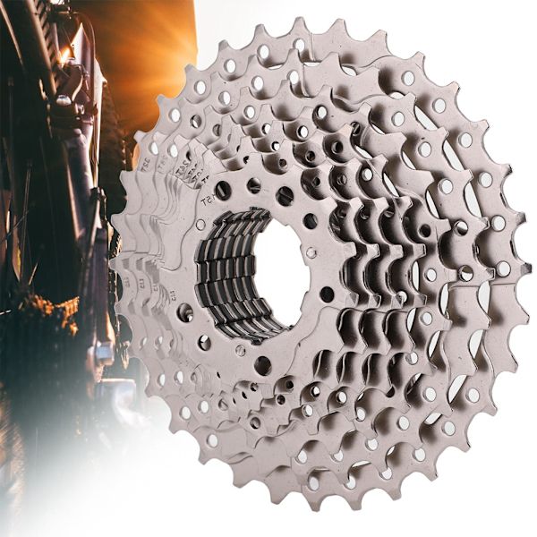 9 Speed ​​11-32T sammenleggbar sykkel stålkassett Freewheel sykkeltilbehør