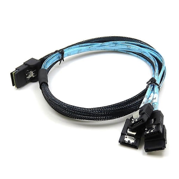 Liittimet Mini Sas Sata -kaapeli 1m Sas Sff-8087 - 4 Sata -kaapeli 12 Gbps Hhd-data