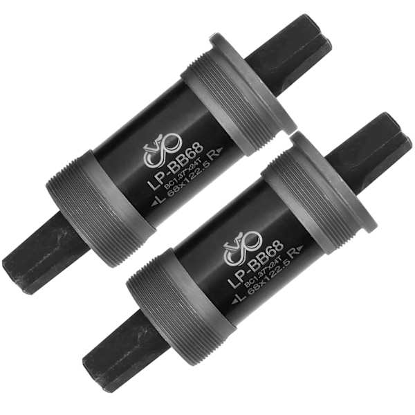 2 st Cykel Vänster och Höger Vevarm Fyrkantigt Hål Vevarm Utan Skruvar 122,5 MM