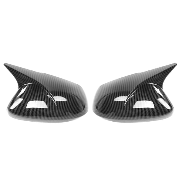 Par sidespeildeksel Horn Style Protector Housing passer til Corolla Sedan/Hatchback Karbonfiberstil