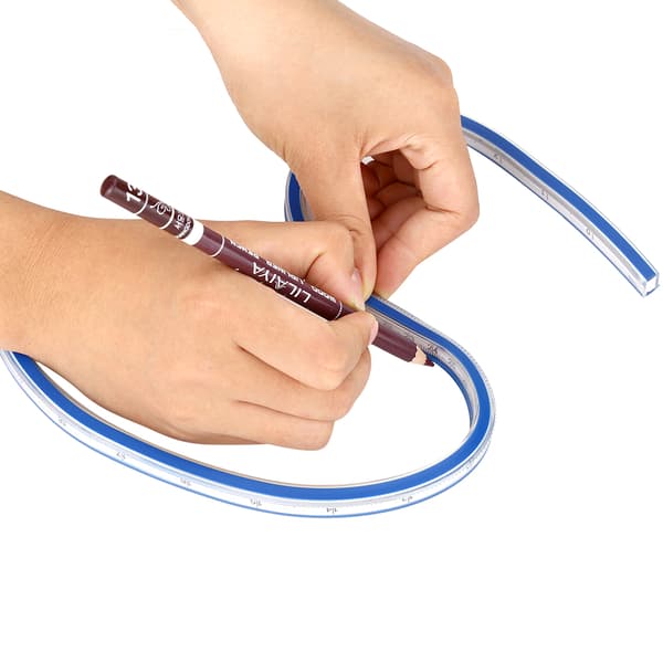 Flexibel kurvmätare för ritning, målning, grafik och kläddesign (30 cm)