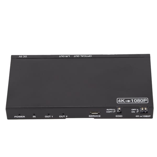HDV‑B12SA HD Multimedia Interface Splitter 4K vid 60hz HD Multimedia Interface Video Splitter 100‑240V UK-kontakt