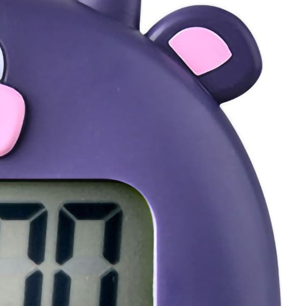 Dyr Timer Student Magnetisk Digital 100 Minutters Timing Nedtællingstimer Med Batteri til Køkken Lilla Kalv