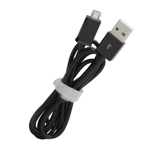 2 stk 1M telefonladekabel Micro USB hurtigladerkabel PVC datakabel for AndroidBlack