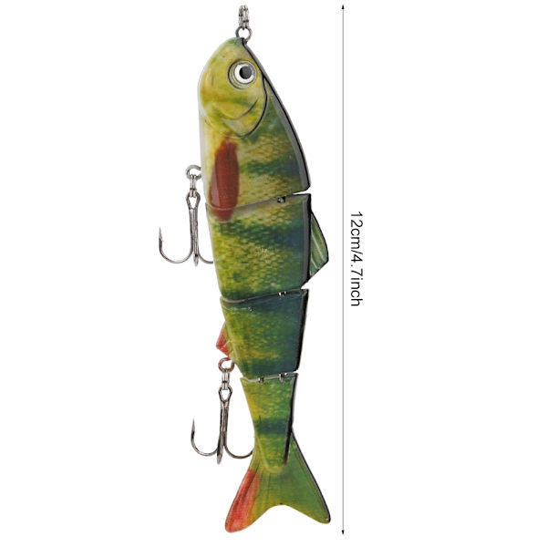 12cm/18g ABS-muovia moniosainen keinotekoinen kalastusviehe uinti syötti merikovat vieheet kalastustarvikkeetY145-2