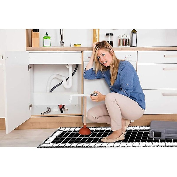 Skridsikkert absorberende køkkenmåttesæt - Vaskbar foran vask - 40 * 60 cm & 40 * 120 cm
