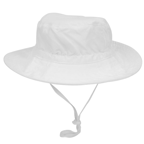 Lasten ämpärihattu Unisex Baby Boy Girl Ulkoilun Säädettävä Rantahattu Ämpärihattu Valkoinen M