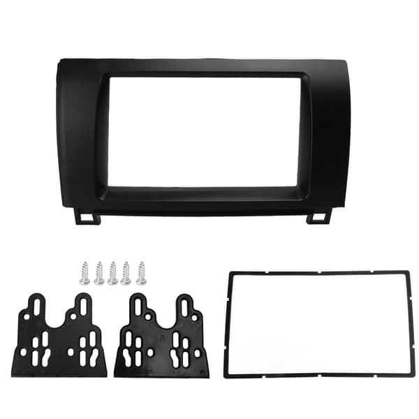 2DIN Bilinstrumentbräda Installationsfascia Kit ABS Navigationspanel Ram Ersättning för Sequoia Tundra 08-13