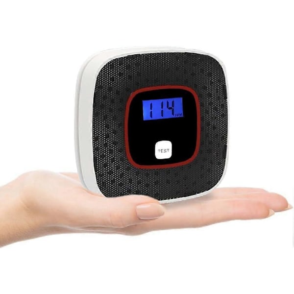 Kolmonoxidvarnare, CO-detektor med digital display, väggmonterad