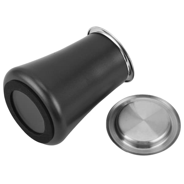 Kaffepulversikt 304 Rustfritt Stål Pulversifter Beholder Hjemmefilter Kopp Svart