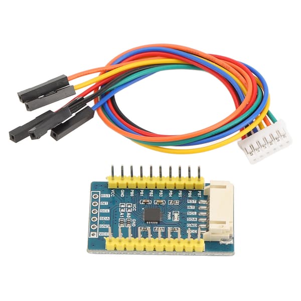 IO-expansionskort I2C-gränssnitt 16 IO-stift Stöder 4 expansionsmoduler I2C-gränssnitt Expanderar Kompatibel med 3.3V 5V nivåer