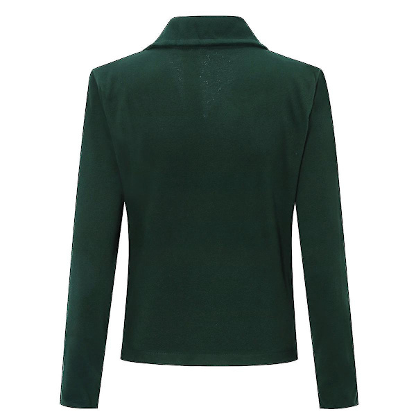 Retro Slim Fit Grønn Dame Punk Jakke