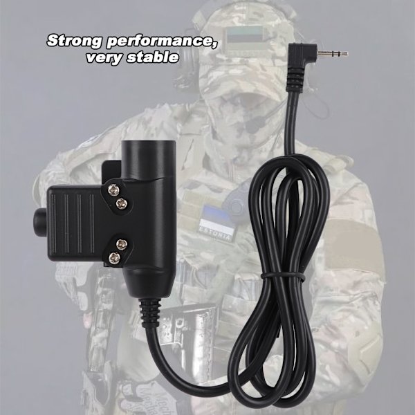 Multifunksjonell 2,5 mm enkelthulls PTT-kabel egnet for radio walkie talkie