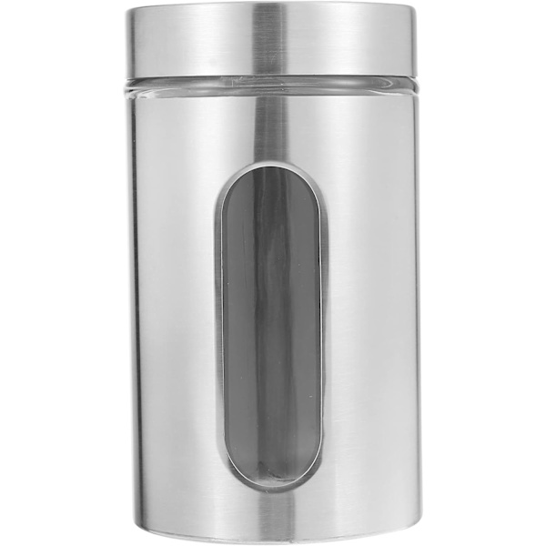 1 vinduesdåse i rustfrit stål 950 ml til te, kaffe, sukkerpulver