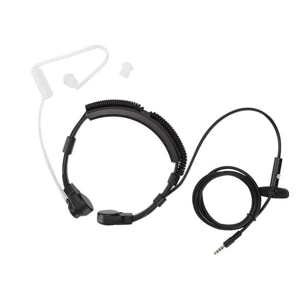 3,5 mm halsmikrofon øretelefon PTT justerbar skjult luftkanal til smartphone