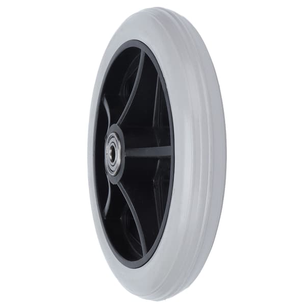 6 tum 5 Håls Solid Hjul PU Rullstols Rollator Hjulnav Ersättning 608ZZ Metallager