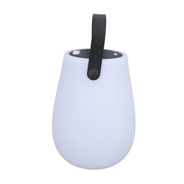 LED-lykta lampa rundad solladdning USB C fjärrkontroll färgläge handhållen campinglykta för trädgård balkong sovrum