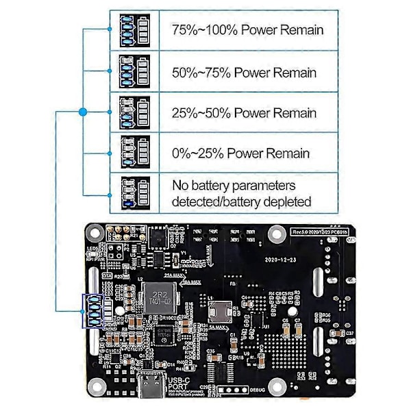 Til UPS Power UPS HAT 18 650 Batteriudvidelseskort