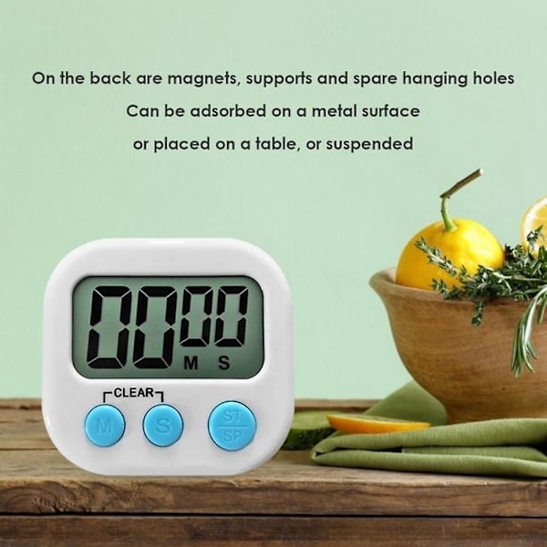 Digital Kökstimer LED-Display Stoppur för Matlagning och Bakning
