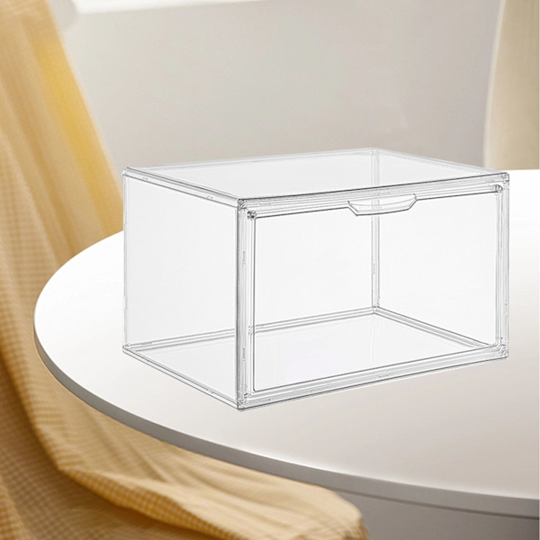 Väska Display Case Clear Vattentät Dammtät Stark Magnetisk Design Skor Förvaringslåda för Anime Figur Handväska