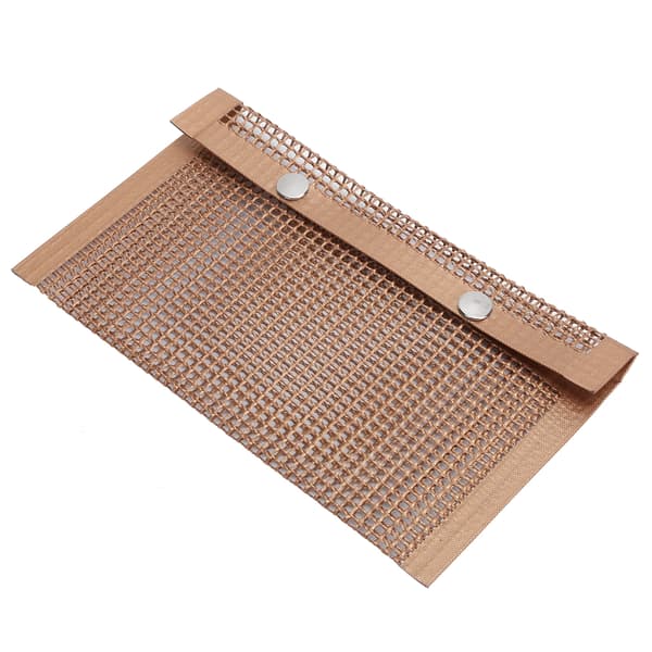 Non-Stick Grillbagepose i PTFE, Varmebestandig Genanvendelig Mesh til Picnic