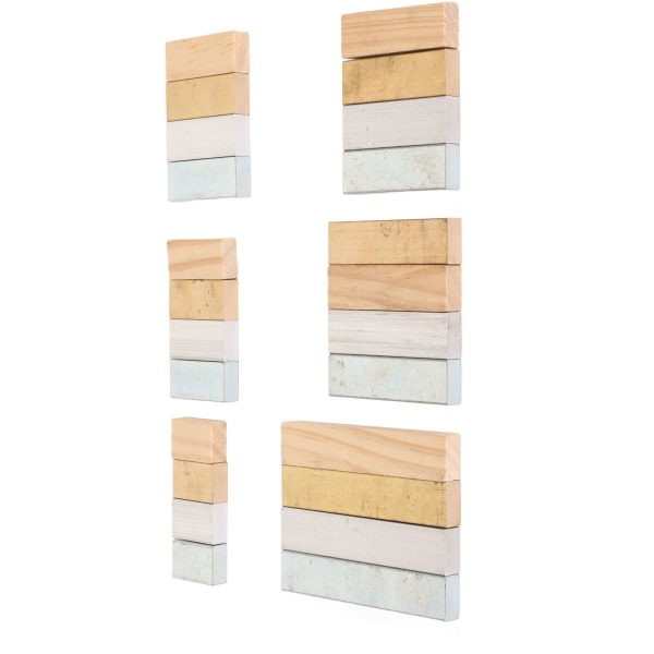 24st Scientific Density Cubes Set Koppar Aluminium Järn Trä Finpolering Densitet Block Set för Laboratory School