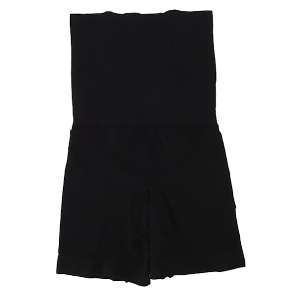 Sömlös Tummy Control Shapewear Hög Midja Lår Slankare Rumpa Lyft Body Shaper Shorts Svart för Kvinnor XL/XXL