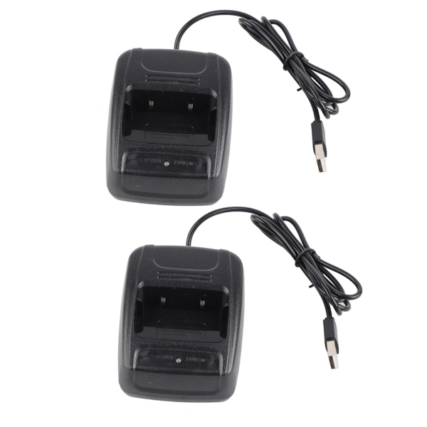 2st Interphone Walkie Talkie för Baofeng BF666S/BF777S/BF888S USB -laddare Batteriladdare med laddningsindikator