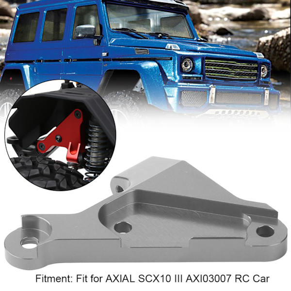 Alumiiniseos Panhard Mount Sopivuus AXIAL SCX10 III AXI03007 RC-automallille Ti